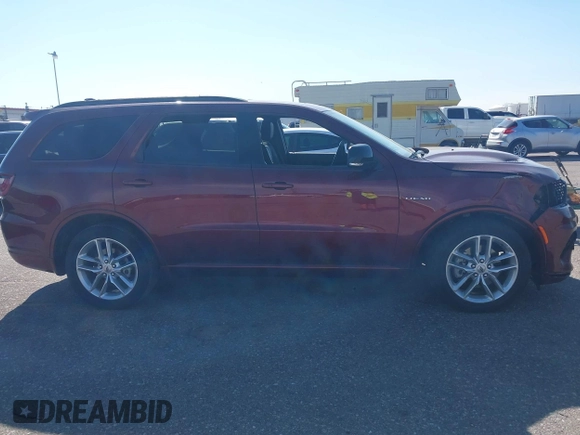 2024 Dodge Durango R/T Premium with VIN 1C4SDJCT6RC185613, listed as a IAAI auction lot 42699197 with 27,136 mi miles and . Bid and sale history available at DreamBid. Image 14.