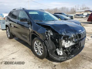2021 Jeep Cherokee Latitude Lux with VIN 1C4PJLMX0MD173844, listed as a Copart auction lot 48360505 with 61,245 mi miles and Salvage Title. Bid and sale history available at carsss.com. Image 4.