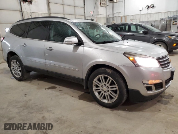 2015 Chevrolet Traverse LT z VIN 1GNKRGKD6FJ387218, wystawiony jako Copart lot #53377985 z przebiegiem 110 278 mil mil oraz Szkoda całkowita • Salvage title. Historia ofert i sprzedaży dostępna na DreamBid. Obrazek 4.
