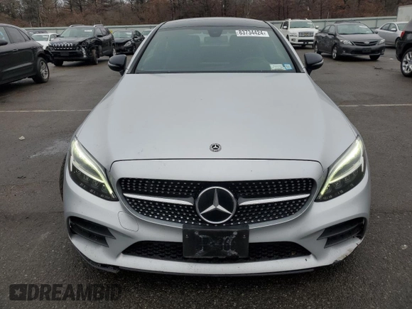 2021 Mercedes-Benz C 300 with VIN W1KWJ8EB7MG068900, listed as a Copart auction lot 83734424 with 42,440 mi miles and Salvage title. Bid and sale history available at DreamBid. Image 5.
