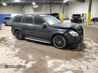 2017 Mercedes-Benz GLS with VIN 4JGDF7FE8HA684938, listed as a Copart auction lot 83664534 with 88,113 mi miles and Salvage Title. Bid and sale history available at carsss.com. Image 14.