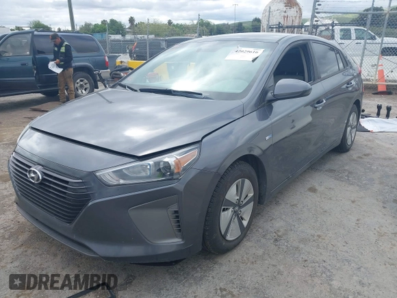 2017 Hyundai Ioniq Blue with VIN KMHC65LC0HU046457, listed as a IAAI auction lot 42029616 with 224,660 mi miles and . Bid and sale history available at DreamBid. Image 19.