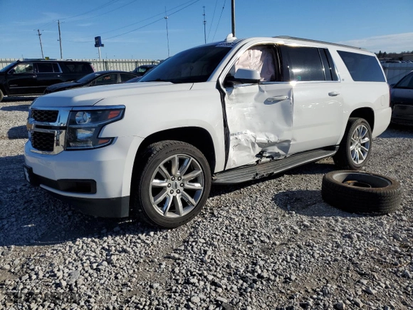 2018 Chevrolet Suburban LT with VIN 1GNSKHKC4JR197834, listed as a Copart auction lot 81198613 with 92,960 mi miles and Salvage Title. Bid and sale history available at carsss.com. Image 1.