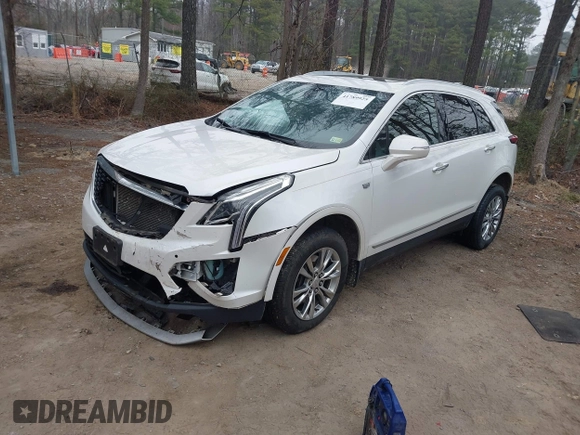 2020 Cadillac XT5 Premium Luxury FWD with VIN 1GYKNCRS3LZ115508, listed as a IAAI auction lot 41789925 with 87,199 mi miles. Bid and sale history available at carsss.com. Image 2.