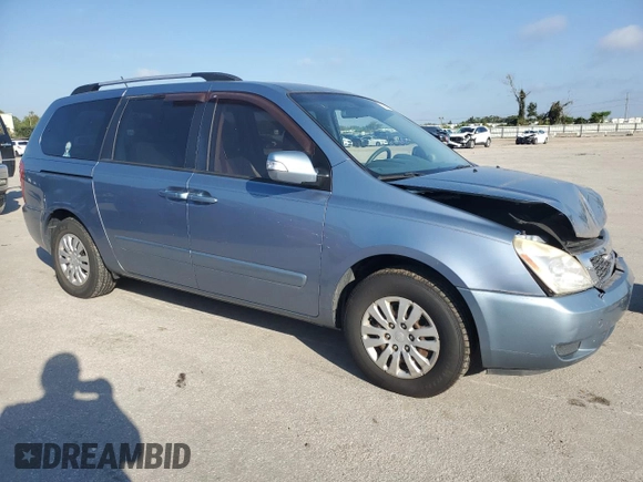 2012 Kia Sedona LX with VIN KNDMG4C70C6499008, listed as a Copart auction lot 76090754 with 175,131 mi miles and Salvage Title. Bid and sale history available at carsss.com. Image 4.