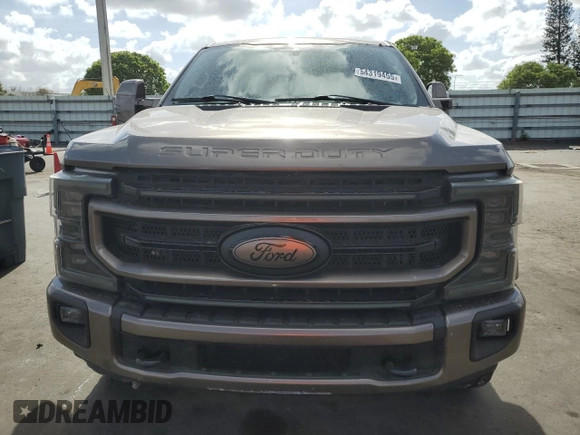 2021 Ford F-250 XL with VIN 1FT7W2BT5MED13702, listed as a Copart auction lot 54319455 with 66,973 mi miles and Salvage title. Bid and sale history available at DreamBid. Image 5.