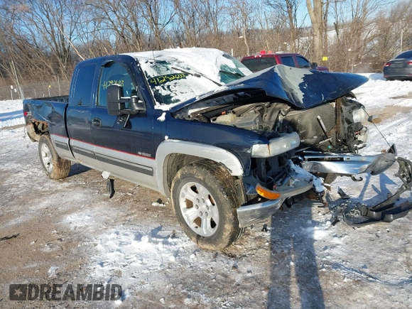 2000 Chevrolet Silverado 1500 LS with VIN 2GCEK19T2Y1333156, listed as a IAAI auction lot 41292603 with 204,886 mi miles. Bid and sale history available at carsss.com. Image 1.