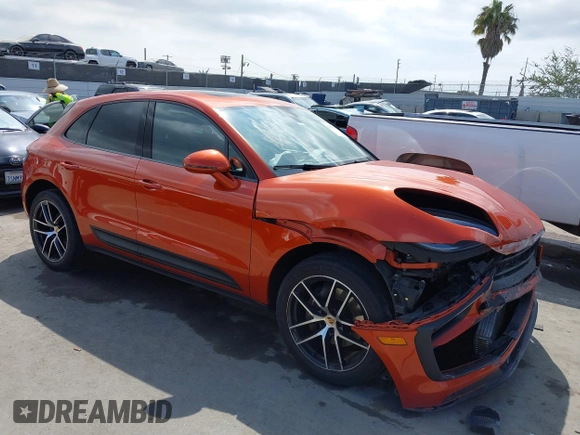 2022 Porsche Macan with VIN WP1AA2A58NLB02500, listed as a IAAI auction lot 41814621 with 54,765 mi miles and . Bid and sale history available at DreamBid. Image 1.