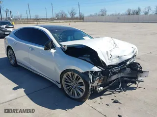 2018 Lexus LS with VIN JTHB51FFXJ5006029, listed as a IAAI auction lot 41765195 with 37,084 mi miles. Bid and sale history available at carsss.com. Image 1.