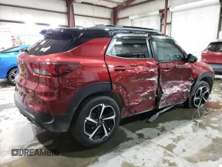 2022 Chevrolet TrailBlazer RS with VIN KL79MUSL7NB063101, listed as a Copart auction lot 47316945 with 62,658 mi miles and Salvage Title. Bid and sale history available at DreamBid. Image 3.