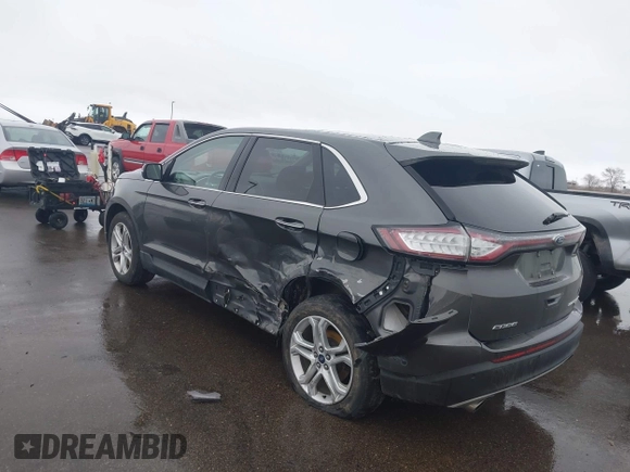 2017 Ford Edge Titanium with VIN 2FMPK4K9XHBB58184, listed as a IAAI auction lot 41945899 with 107,341 mi miles. Bid and sale history available at carsss.com. Image 3.