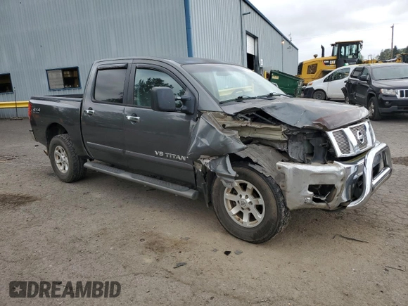 2007 Nissan Titan SE with VIN 1N6AA07B87N201924, listed as a Copart auction lot 60361425 with 167,659 mi miles and Salvage title. Bid and sale history available at DreamBid. Image 4.