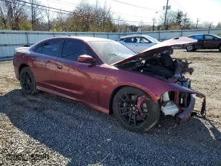 2020 Dodge Charger Scat Pack with VIN 2C3CDXGJ3LH131808, listed as a Copart auction lot 46540535 with 51,390 mi miles and Salvage Title. Bid and sale history available at carsss.com. Image 4.