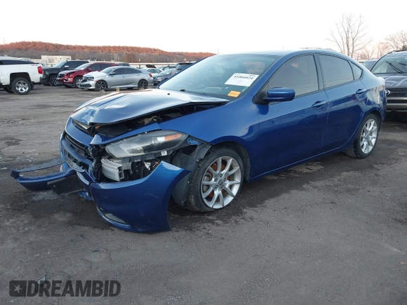 2013 Dodge Dart SXT with VIN 1C3CDFBA0DD309691, listed as a IAAI auction lot 41066024 with 124,852 mi miles. Bid and sale history available at carsss.com. Image 17.