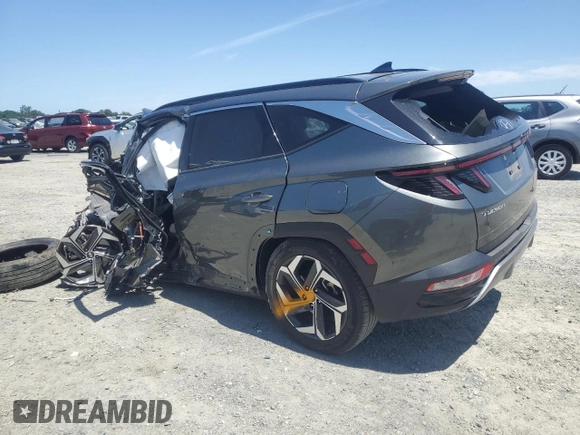 2023 Hyundai Tucson Limited with VIN 5NMJECAE3PH201340, listed as a Copart auction lot 58365505 with Not provided miles and Non repairable. Bid and sale history available at DreamBid. Image 2.