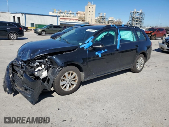 2015 Volkswagen Golf SportWagen TSI SE with VIN 3VWC17AU7FM500969, listed as a Copart auction lot 41216044 with 73,745 mi miles. Bid and sale history available at carsss.com. Image 1.