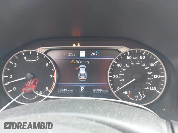 2020 Nissan Altima 2.5 SL with VIN 1N4BL4EV2LC233639, listed as a IAAI auction lot 41537672 with 85,349 mi miles. Bid and sale history available at carsss.com. Image 7.