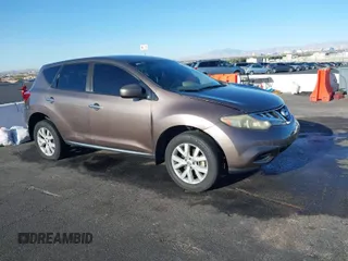 2011 Nissan Murano SL with VIN JN8AZ1MU3BW051297, listed as a IAAI auction lot 41959733 with 189,576 mi miles and . Bid and sale history available at carsss.com. Image 1.
