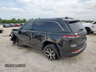2023 Jeep Grand Cherokee Limited z VIN 1C4RJGBG4P8856288, wystawiony jako Copart lot #62908265 z przebiegiem 23 899 mil mil oraz Szkoda całkowita • Salvage title. Historia ofert i sprzedaży dostępna na DreamBid. Obrazek 2.