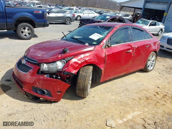 2012 Chevrolet Cruze LTZ with VIN 1G1PH5SC8C7137803, listed as a IAAI auction lot 41773255 with 136,268 mi miles. Bid and sale history available at carsss.com. Image 18.