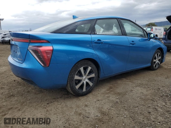 2019 Toyota Mirai with VIN JTDBVRBD7KA005885, listed as a Copart auction lot 48249855 with 42,730 mi miles and Salvage Title. Bid and sale history available at carsss.com. Image 3.