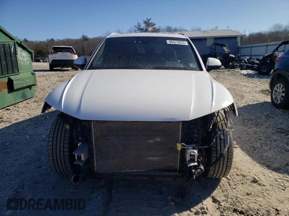 2018 Audi Q5 Premium Plus with VIN WA1BNAFY8J2211198, listed as a Copart auction lot 46573035 with 78,110 mi miles and Salvage Title. Bid and sale history available at carsss.com. Image 5.