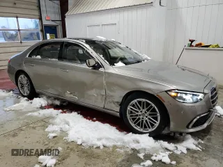 2023 Mercedes-Benz S-Class S 580 with VIN W1K6G7GB6PA178950, listed as a Copart auction lot 70613584 with 20,338 mi miles and Salvage Title. Bid and sale history available at carsss.com. Image 4.