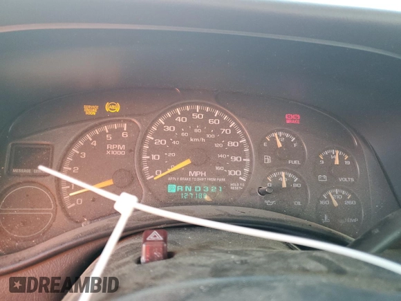 2000 Chevrolet Silverado 1500 with VIN 2GCEC19V0Y1229330, listed as a Copart auction lot 80434394 with 127,188 mi miles and Salvage Title. Bid and sale history available at carsss.com. Image 9.