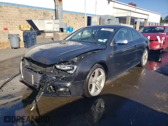 2013 Audi S5 Premium Plus with VIN WAUGGAFR1DA034225, listed as a Copart auction lot 70420854 with 86,717 mi miles and Salvage Title. Bid and sale history available at carsss.com. Image 1.
