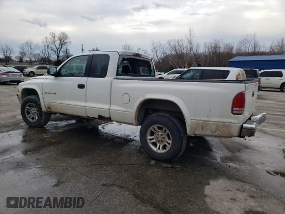 2001 Dodge Dakota Sport with VIN 1B7GG22N21S308680, listed as a Copart auction lot 89199535 with 246,337 mi miles and Salvage Title. Bid and sale history available at carsss.com. Image 2.