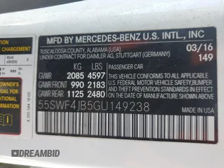 2016 Mercedes-Benz C 300 с VIN 55SWF4JB5GU149238, выставлен на аукционе Copart как лот 87920625 с пробегом 163 808 миль миль и Чистый • Clean title. История ставок и продаж доступна на DreamBid. Изображение 12.