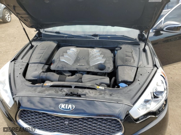2015 Kia K900 Premium with VIN KNALU4D40F6026252, listed as a Copart auction lot 76574634 with 115,396 mi miles and Salvage Title. Bid and sale history available at carsss.com. Image 11.