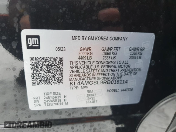2024 Buick Encore GX Avenir with VIN KL4AMGSL9RB018114, listed as a Copart auction lot 41372405 with 1,489 mi miles and Clean title. Bid and sale history available at DreamBid. Image 13.