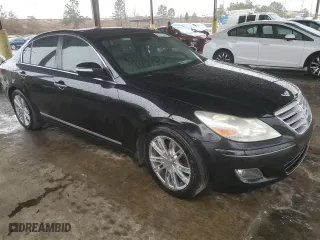 2009 Hyundai Genesis with VIN KMHGC46F19U054806, listed as a Copart auction lot 87471184 with 0 mi miles and Salvage Title. Bid and sale history available at carsss.com. Image 4.