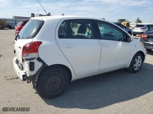 2009 Toyota Yaris with VIN JTDKT903495224256, listed as a Copart auction lot 50065565 with 164,473 mi miles and Salvage Title. Bid and sale history available at carsss.com. Image 3.