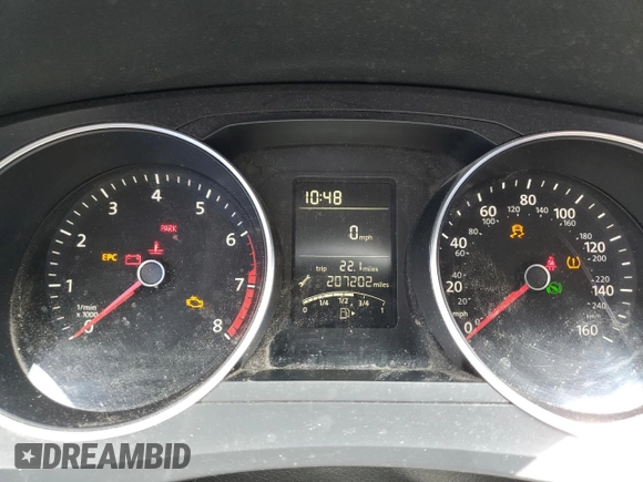 2015 Volkswagen Jetta SE with VIN 3VWD17AJ2FM240233, listed as a Copart auction lot 60833515 with 207,202 mi miles and Clean title. Bid and sale history available at DreamBid. Image 9.