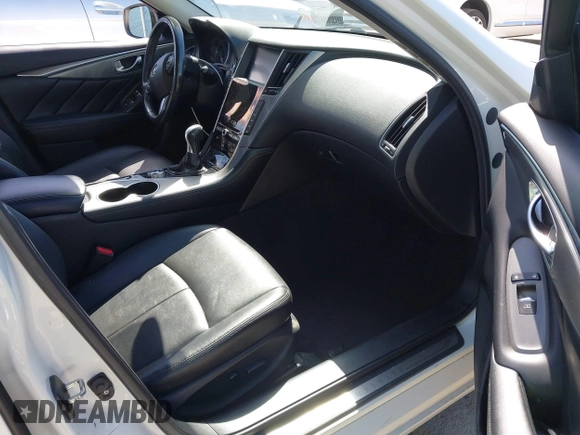 2017 Infiniti Q50 2.0t with VIN JN1CV7AP5HM641865, listed as a IAAI auction lot 41931936 with 109,046 mi miles. Bid and sale history available at carsss.com. Image 5.