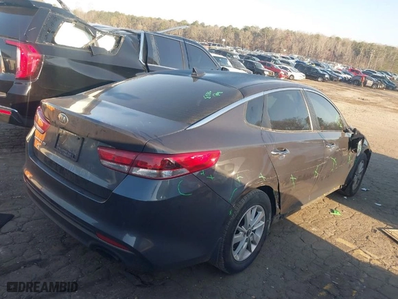 2018 Kia Optima LX with VIN KNAGT4L36J5232672, listed as a IAAI auction lot 41764340 with 168,156 mi miles. Bid and sale history available at carsss.com. Image 4.
