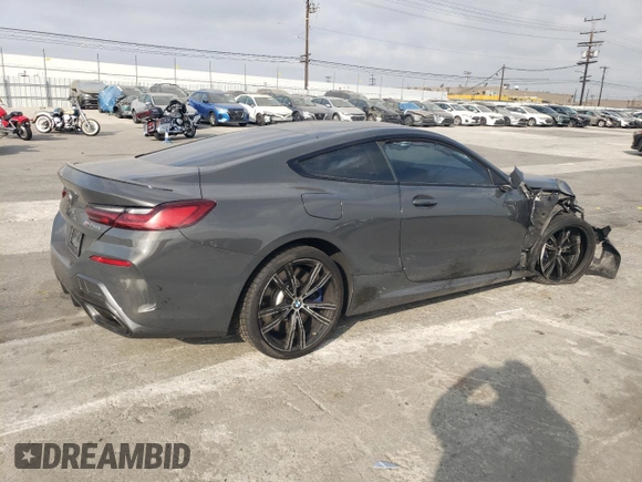 2019 BMW 8 Series M850i xDrive with VIN WBABC4C51KBU96056, listed as a Copart auction lot 71490104 with Not Provided miles and Salvage Title. Bid and sale history available at carsss.com. Image 3.