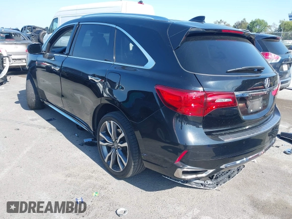 2019 Acura MDX Advance with VIN 5J8YD3H89KL001475, listed as a IAAI auction lot 42489400 with 100,281 mi miles and . Bid and sale history available at DreamBid. Image 3.