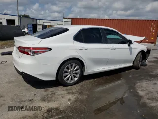 2018 Toyota Camry LE with VIN 4T1B11HK0JU512400, listed as a Copart auction lot 55839265 with 117,510 mi miles and Salvage title. Bid and sale history available at DreamBid. Image 3.