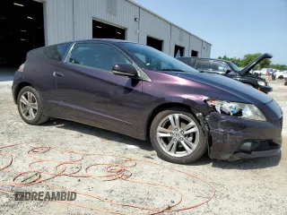 2013 Honda CR-Z with VIN JHMZF1D44DS003629, listed as a Copart auction lot 56819425 with 81,262 mi miles and Salvage title. Bid and sale history available at DreamBid. Image 4.