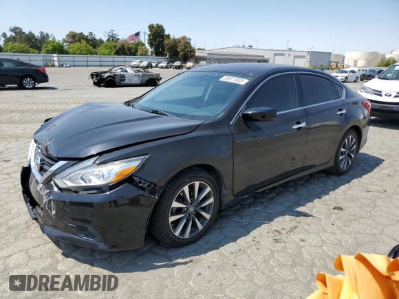 2017 Nissan Altima SV with VIN 1N4AL3APXHC206810, listed as a Copart auction lot 59821835 with 87,577 mi miles and Salvage title. Bid and sale history available at DreamBid. Image 1.