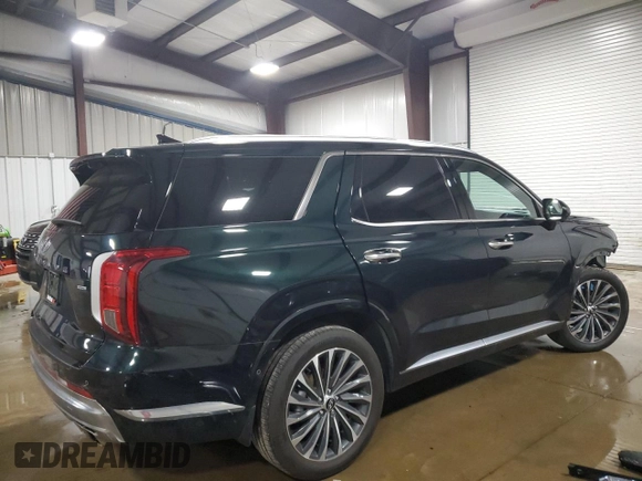 2024 Hyundai Palisade Calligraphy z VIN KM8R7DGE9RU682857, wystawiony jako Copart lot #55403015 z przebiegiem 10 608 mil mil oraz Szkoda całkowita • Salvage title. Historia ofert i sprzedaży dostępna na DreamBid. Obrazek 3.
