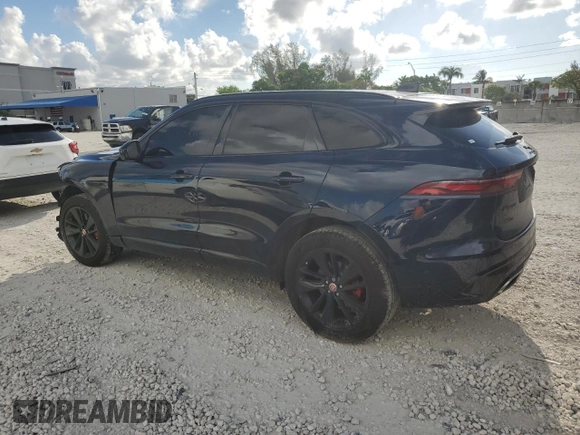 2021 Jaguar F-Pace S with VIN SADCJ2EU1MA681131, listed as a Copart auction lot 61207435 with 53,939 mi miles and Salvage title. Bid and sale history available at DreamBid. Image 2.