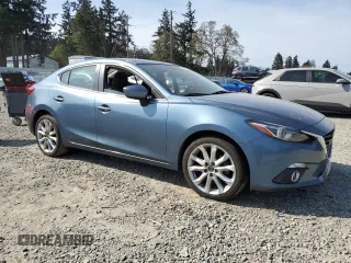 2015 Mazda 3 S Grand Touring with VIN JM1BM1W32F1220361, listed as a Copart auction lot 54720745 with 71,960 mi miles and Salvage Title. Bid and sale history available at DreamBid. Image 4.
