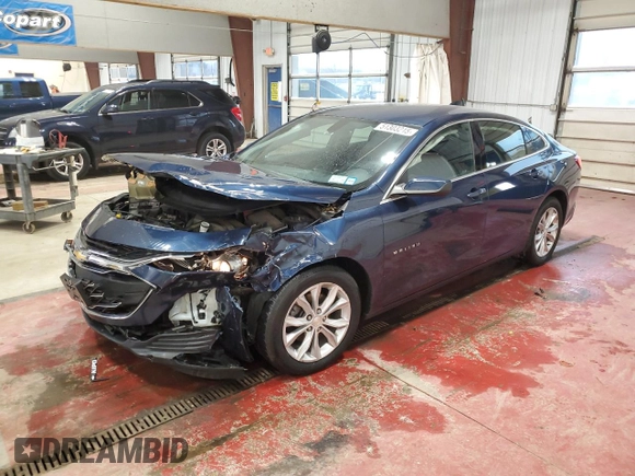 2019 Chevrolet Malibu LT with VIN 1G1ZD5ST4KF188000, listed as a Copart auction lot 51303215 with 72,959 mi miles and Salvage Title. Bid and sale history available at DreamBid. Image 1.