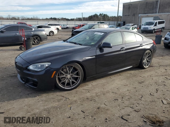 2014 BMW 6 Series 650i z VIN WBA6B2C51ED128896, wystawiony jako Copart lot #84801734 z przebiegiem 142 181 mil mil oraz Szkoda całkowita • Salvage title. Historia ofert i sprzedaży dostępna na DreamBid. Obrazek 1.