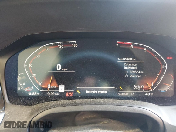 2023 BMW 4 Series 430i z VIN WBA23AT02PCL58336, wystawiony jako Copart lot #50940835 z przebiegiem 22 680 mil mil oraz Szkoda całkowita • Salvage title. Historia ofert i sprzedaży dostępna na DreamBid. Obrazek 9.