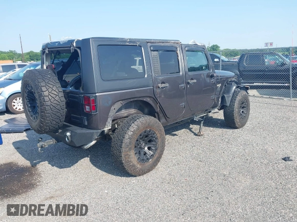 2016 Jeep Wrangler Unlimited Sport with VIN 1C4BJWDG9GL211030, listed as a IAAI auction lot 42459945 with 61,671 mi miles and . Bid and sale history available at DreamBid. Image 4.